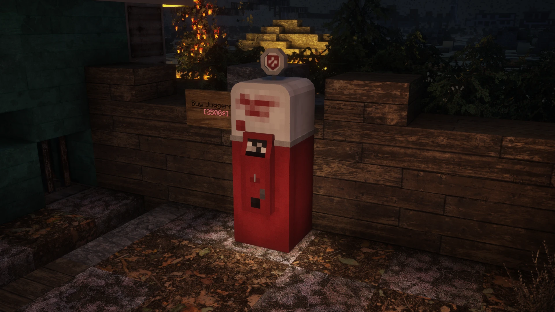 Machine de Mastodonte modélisée en 3Dintégrée dans Minecraft