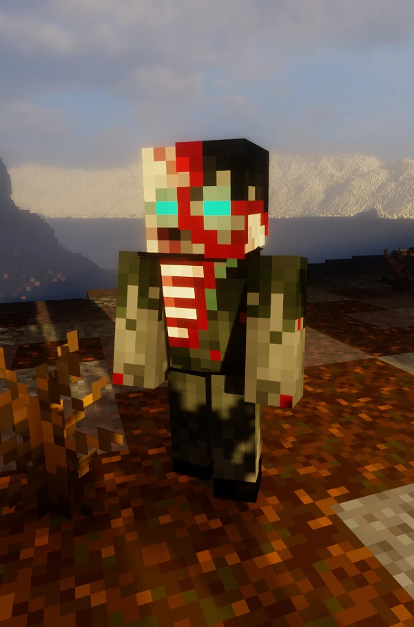 Texture de zombie gore avec du sang