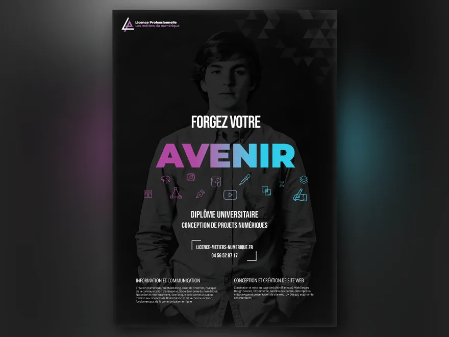 Image du projet Affiche pour le diplôme Universitaire de mon école