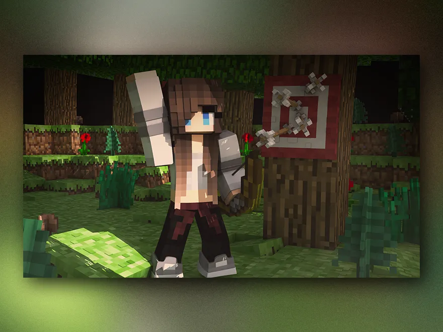 Image du projet Render 3D pour fond d'écran Minecraft - Pour Emily